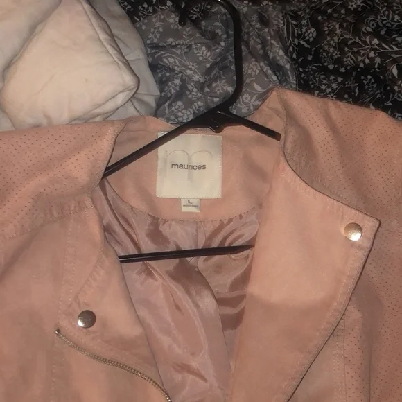 pink biker jacket - Picture 2 of 6